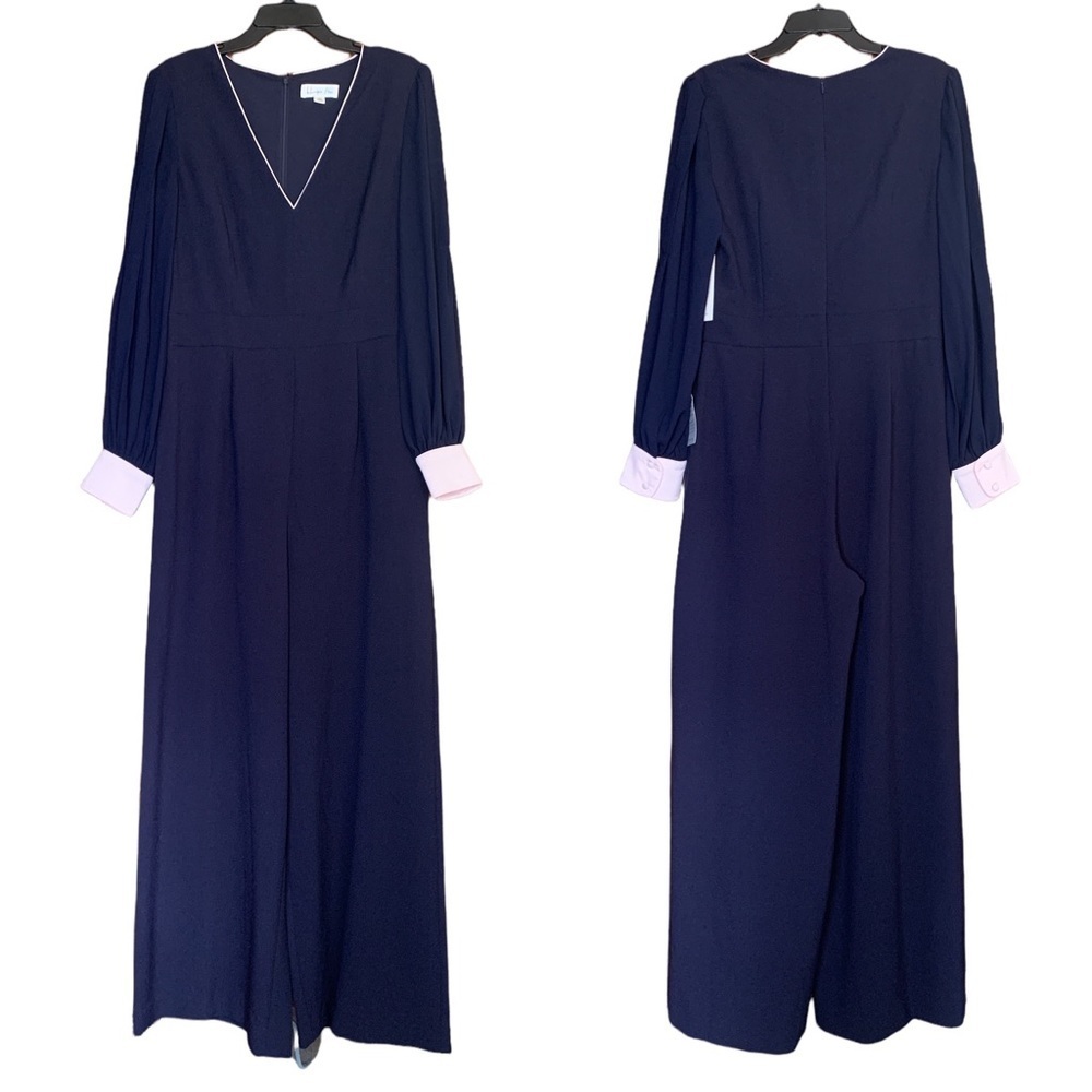 Harper Rose Navy‎ Crepe Jumpsuit